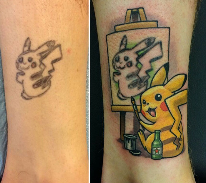 The Best Tattoo Cover-Up Idea Ever