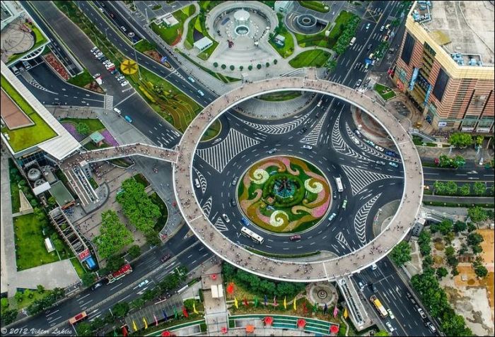 Pedestrian Circle Bridge in China 2