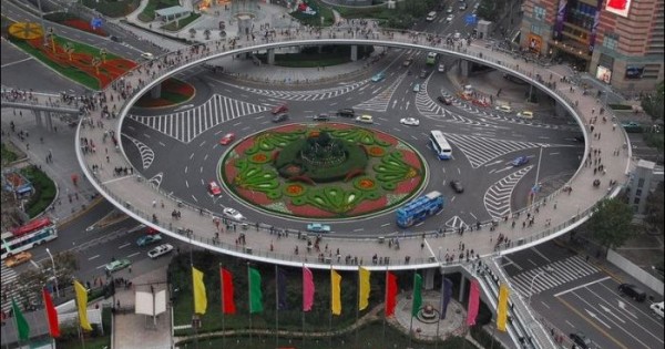 Pedestrian Circle Bridge in China