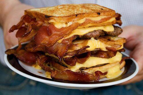 Stacked Bacon, Egg & Cheese Sandwich