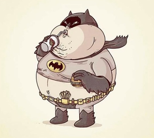 An Imagination of Superheroes when they become a little bit chubby3
