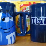 Coffee mugs, M&M’s
