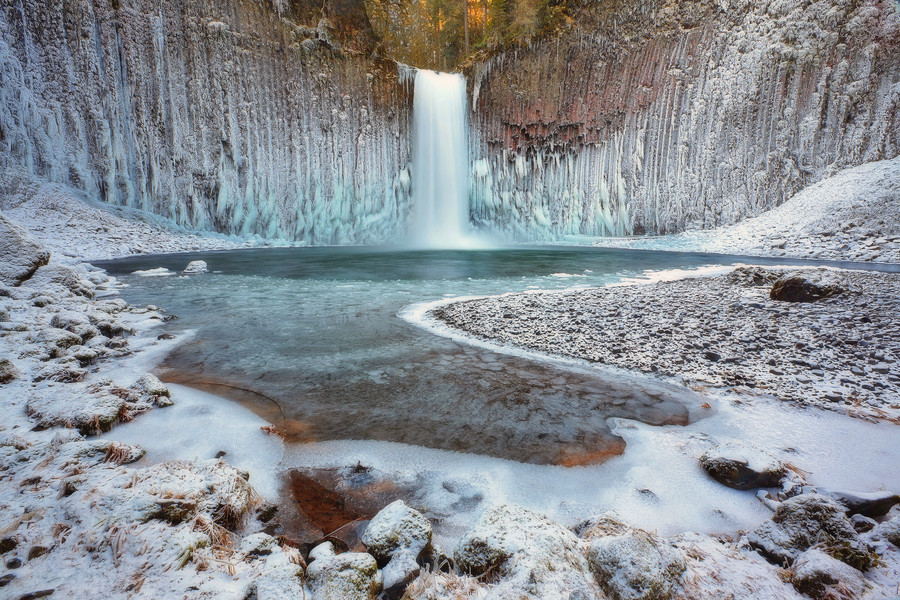 frozen waterfall