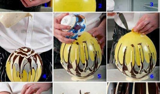 DIY, Chocolate Bowls With Balloon