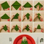 DIY – Christmas Tree Napkin Fold