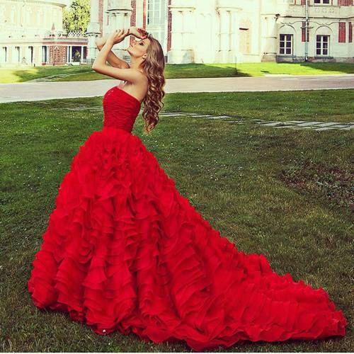 Luxurious Red Wedding Dresses2