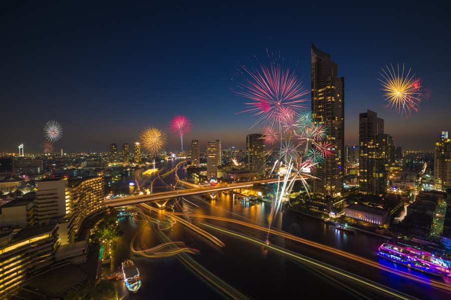 bangkok fireworks 2015