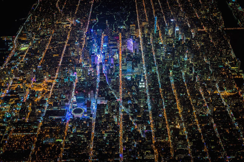 new york from the sky at night3