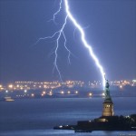 Photos of Lightning Striking Famous Places