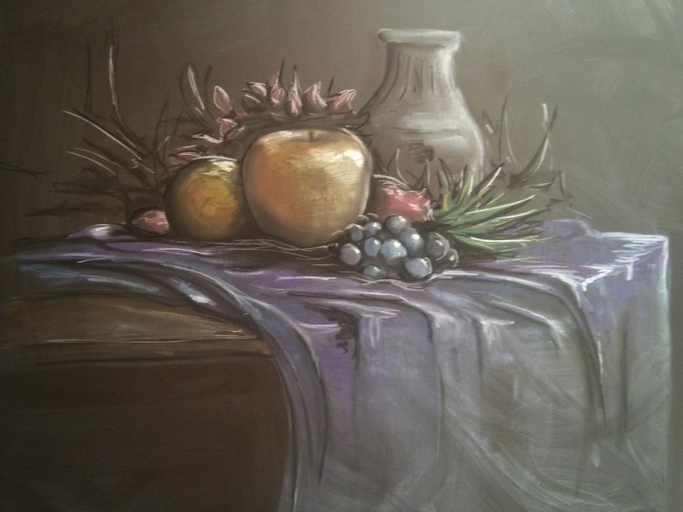 gifted teacher creates a chalkboard masterpiece5
