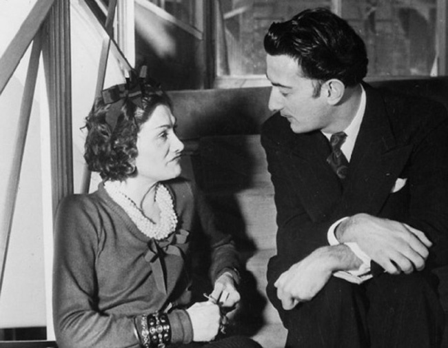 Coco Chanel and Salvador Dali