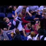 John Wall Takes Flight Deep Into The Crowd