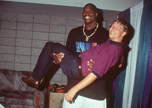 Shaquille O’neal and Bill Gates