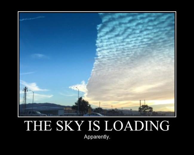 the sky is loading