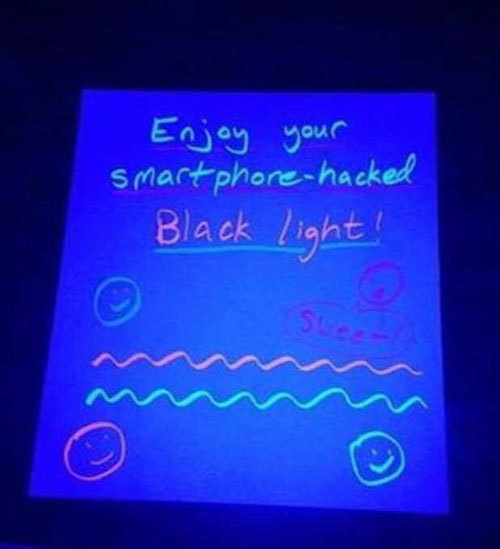 Easy Steps To Turn Your Smartphone Into A Black Light Device6