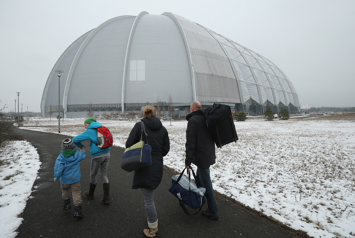 airplan hangar hiding something inside