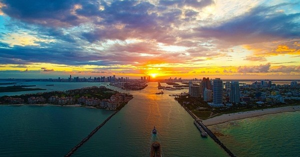 Sunset In Miami
