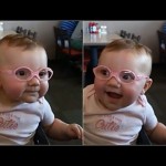 Baby Gets Glasses And Can See Clearly For The First Time