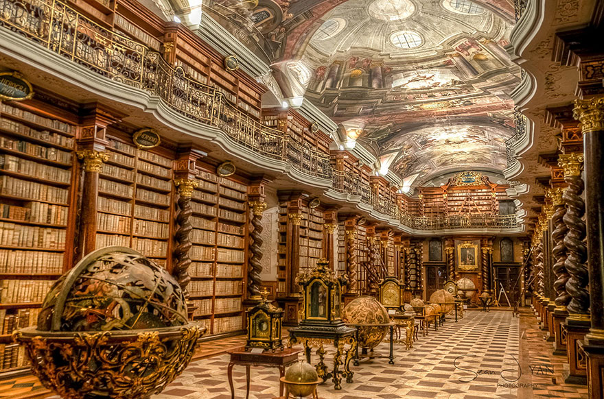 The World’s Most Beautiful Library Is In Prague, Czech Republic