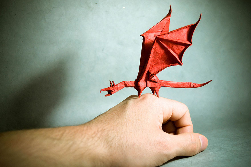Origami Brought to a Whole New Level dragon
