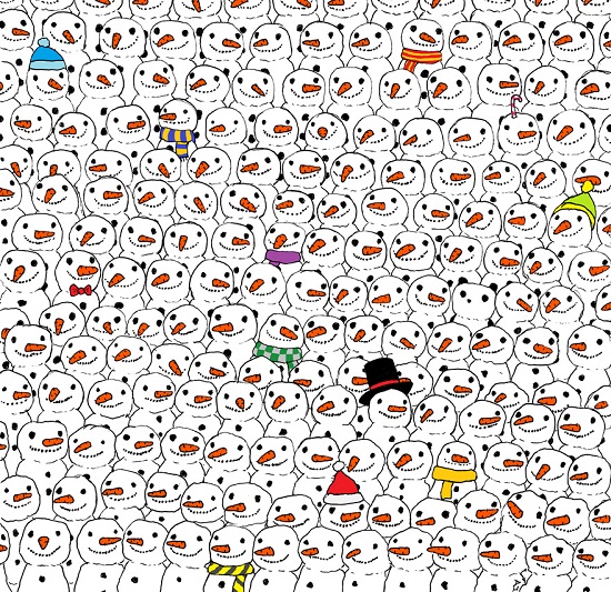 There’s a panda amongst them! Can you find it