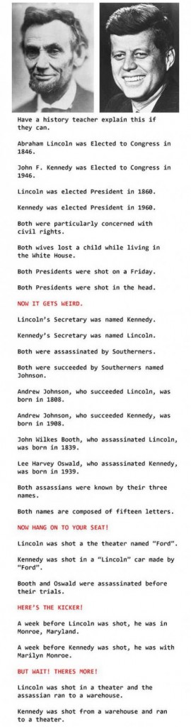 Some Really Strange Mind-Blowing Coincidences